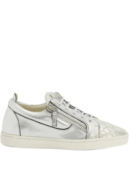 Sneakerși Giuseppe Zanotti din piele gri