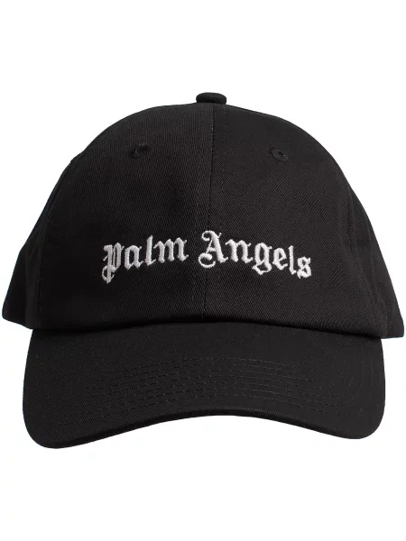 Šiltovka Palm Angels s výšivkou čierna