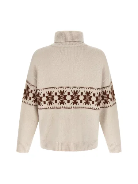Sweter Kiton wełniany beżowy