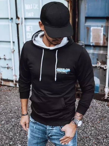Bluza z nadrukiem Dstreet czarna