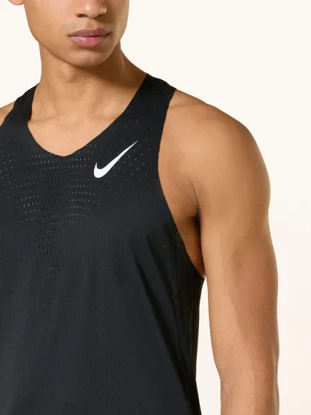 Běžecké tričko Nike AeroSwift Dri-Fit ADV black/summit white bílé