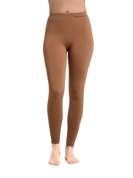 OrGasm Tajice Massage Seamless Leggings toplo smeđa