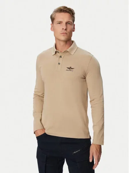 Aeronautica Militare Tricou polo maro