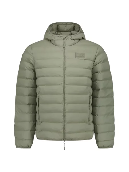 Geacă Ea7 Emporio Armani cu glugă verde