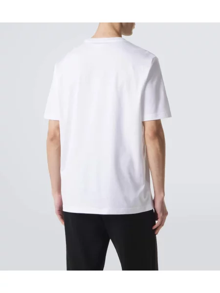 Tricou Berluti din jerseu alb