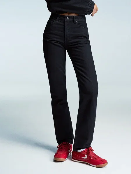 Bershka Jeans denim negru