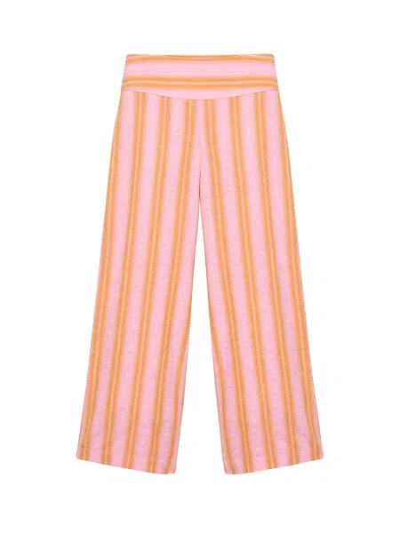 Pull&Bear Kalhoty oranžová růžová