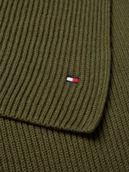 Tommy Hilfiger szalik gładki zielony