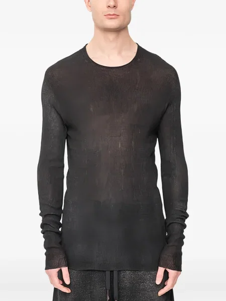 Tricou Md75 tricotate lung negru