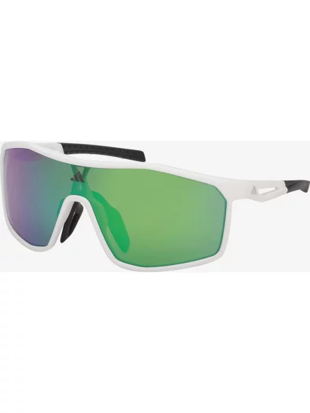 Okulary adidas Sport Kalidro zielone soczewki lustrzane białe