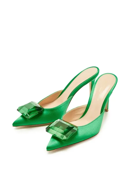 Papuci tip mules Gianvito Rossi verde