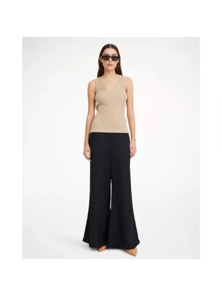 Lniany top By Malene Birger beżowy