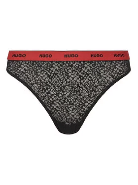 HUGO Sada 3 kusů klasických kalhotek černá