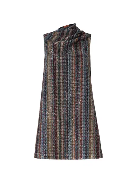 Rochie Missoni cu paiete albastru