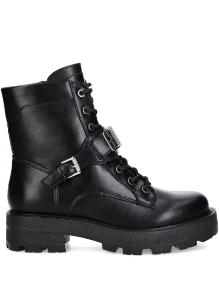 Botine Guess cu șireturi din dantelă negru