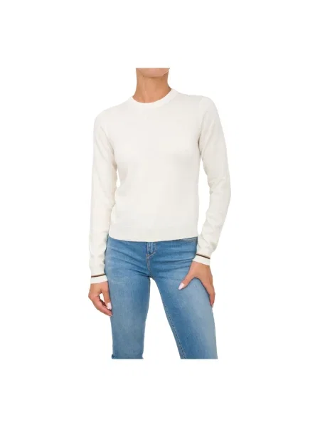 Sweter Marella wełniany biały