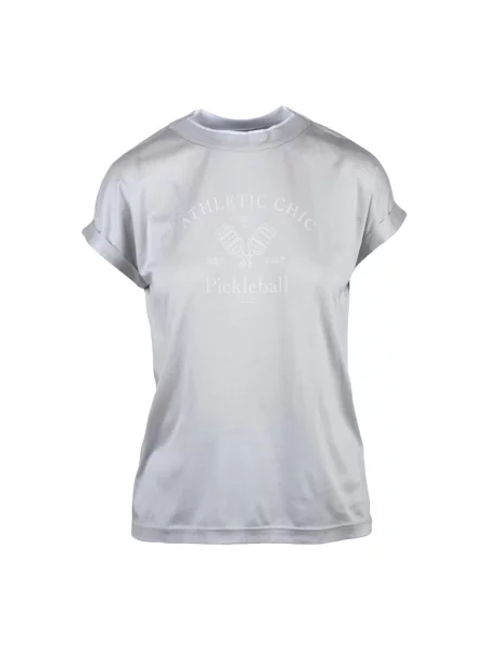 Koszulka z dekoltem v Eleventy z dekoltem w serek z dżerseju szara