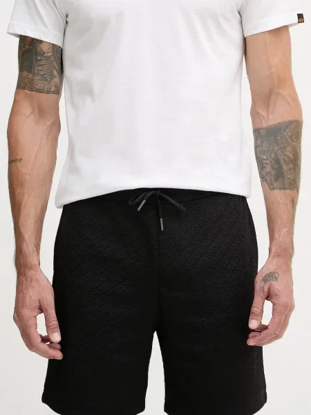 Armani Exchange szorty dresowe czarne