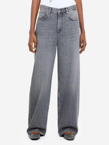Liu Jo Jeans hlače Baggy Fit siva