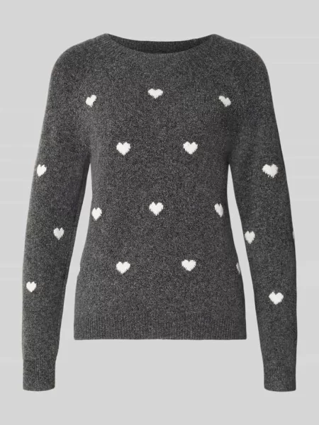 Sweter z dzianiny o kroju regular fit z raglanowymi rękawami model ‘DOFFY’ Vero Moda