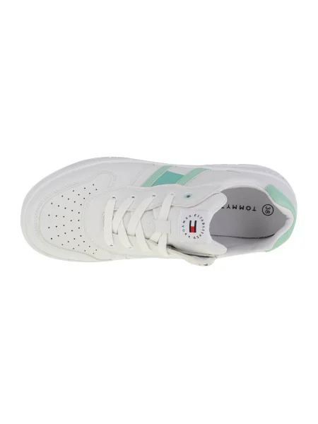 Sneakerși copii Tommy Hilfiger alb