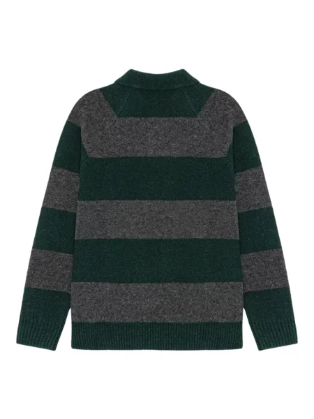 Dzianinowy sweter Les Deux w paski z paskiem