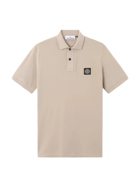 Koszulka polo Stone Island z kamieniami beżowa
