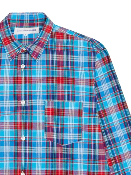 Καρό πουκάμισο Comme Des Garçons Shirt μπλε