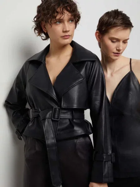 Answear Lab geaca femei de tranzitie negru