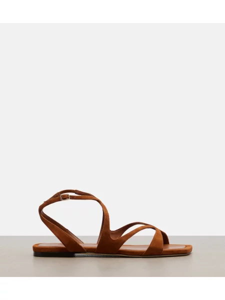 Sandale Jimmy Choo din piele de căprioară maro