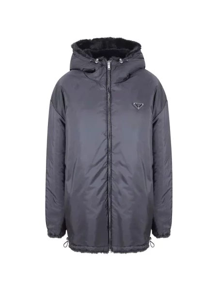 Geacă Prada cu glugă negru