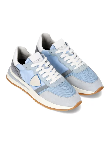 Buty do biegania Philippe Model skórzane do biegania niebieskie