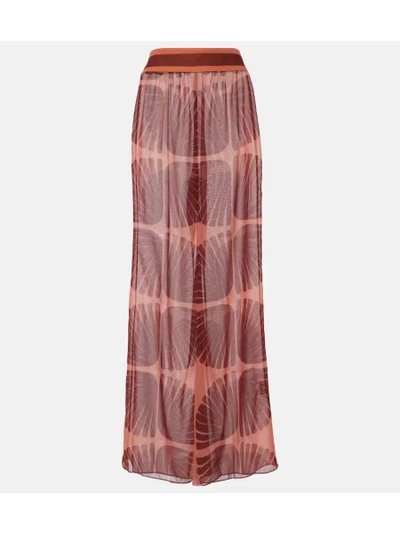 Pantaloni Johanna Ortiz cu imagine maro