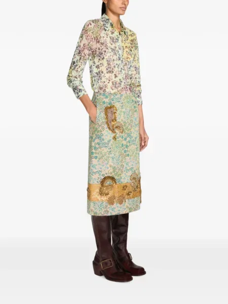 Fustă Dries Van Noten cu model floral