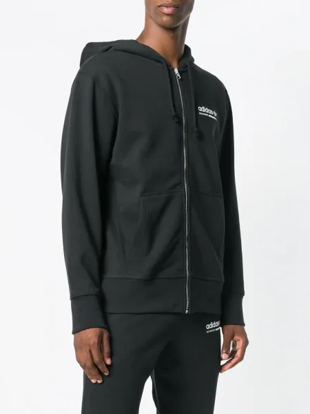 Hanorac cu glugă Adidas negru