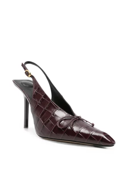 Pantofi cu toc Jacquemus slingback maro