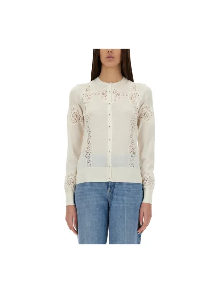 Dzianinowy kardigan Dolce And Gabbana biały
