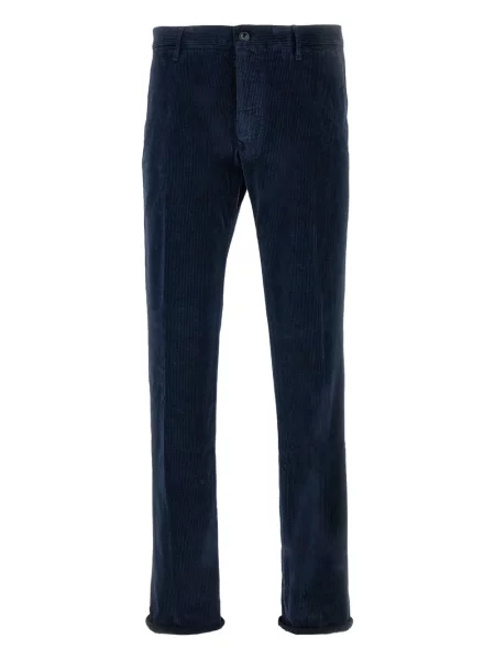 Pantaloni Incotex de catifea cord albastru