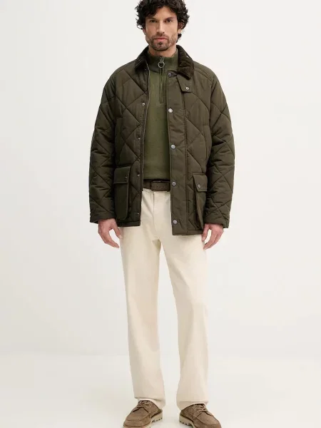 Barbour ESSENTIALS πουλόβερ ανδρικό πράσινο