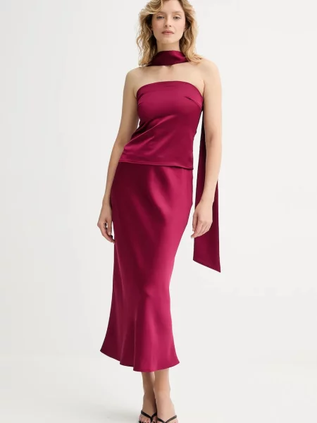 Топ Answear.lab бордовый