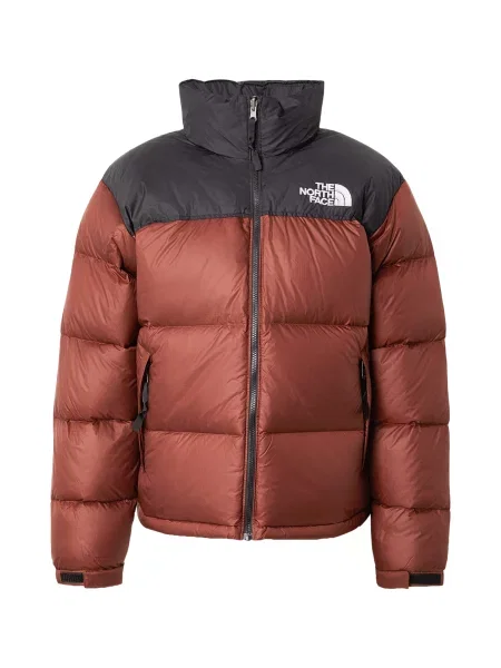 THE NORTH FACE Geacă de iarnă Retro Nuptse castaniu / negru alb