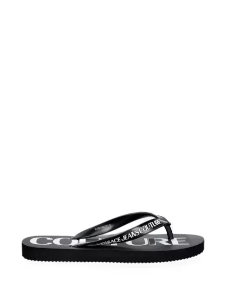 Șlapi Versace Jeans Couture cu imagine negru