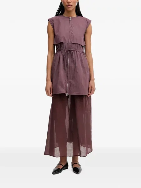 Rochie Isabelle Blanche cu cordon violet