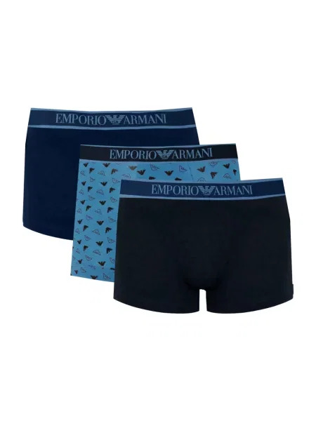 Majtki Emporio Armani Underwear ze stretchu niebieskie