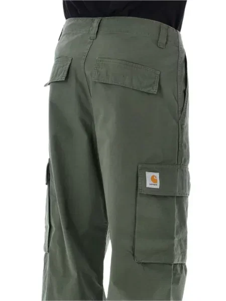 Карго панталони Carhartt Wip с автограф зелено