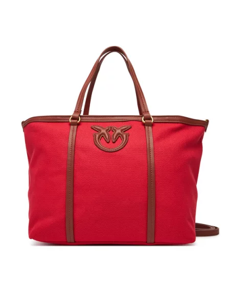PINKO Ročna torba Miranda Shopper Classic PE 25 PLTT rdeča