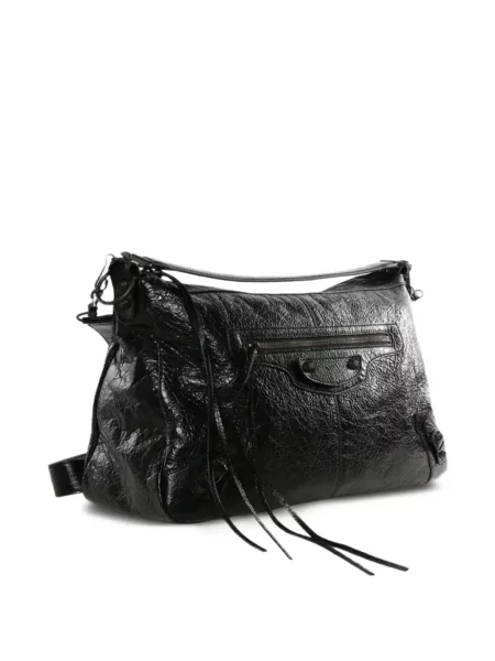 Kožená taška Balenciaga černá