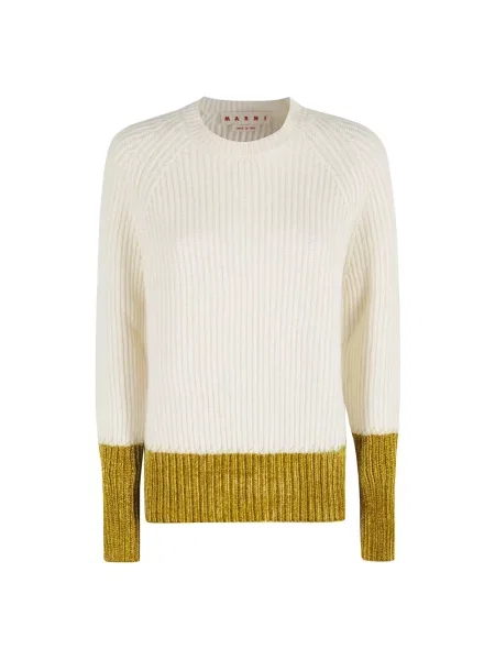 Sweter Marni wełniany biały