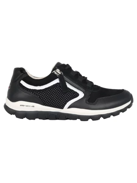 Sneakersy Gabor skórzane trekkingowe czarne