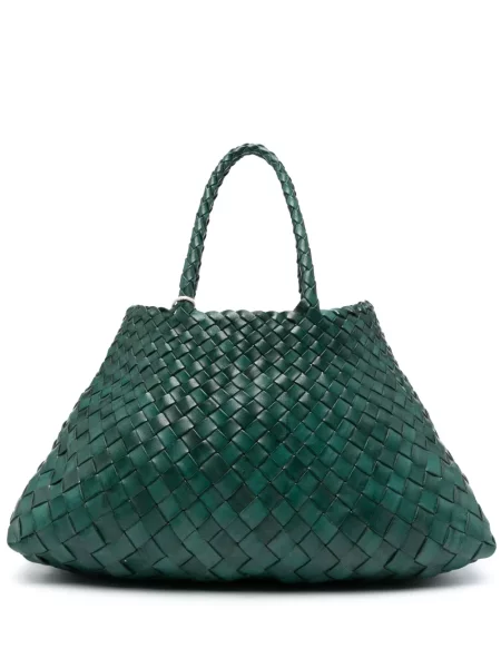 Geanta de piele Dragon Diffusion din piele verde